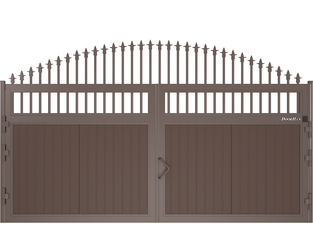 Щит с пиками и вензелями с вертикальным расположением сэндвич-панелей